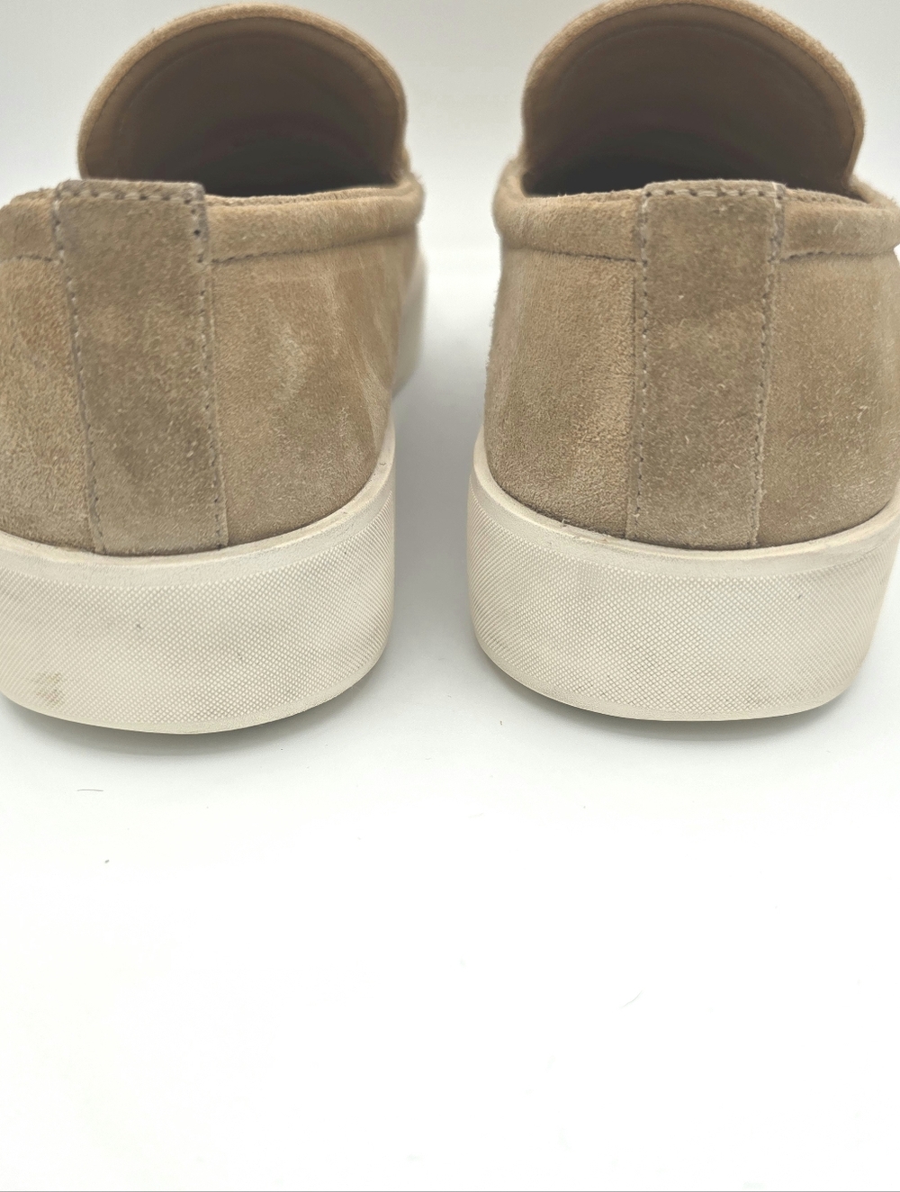 Vince Suede Loafers Womens 8.5 Tan Slip On Flats Leather Comfort Casual Shoes - Picture 9 of 12